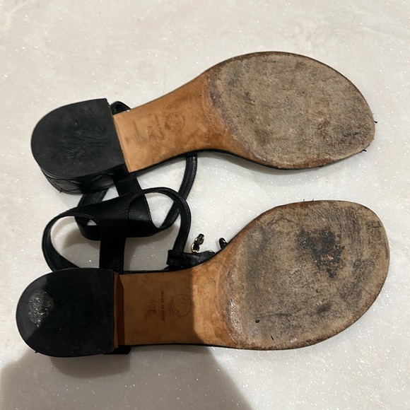 chanel sandals/flip flops with mini heel - Picture 4 of 5
